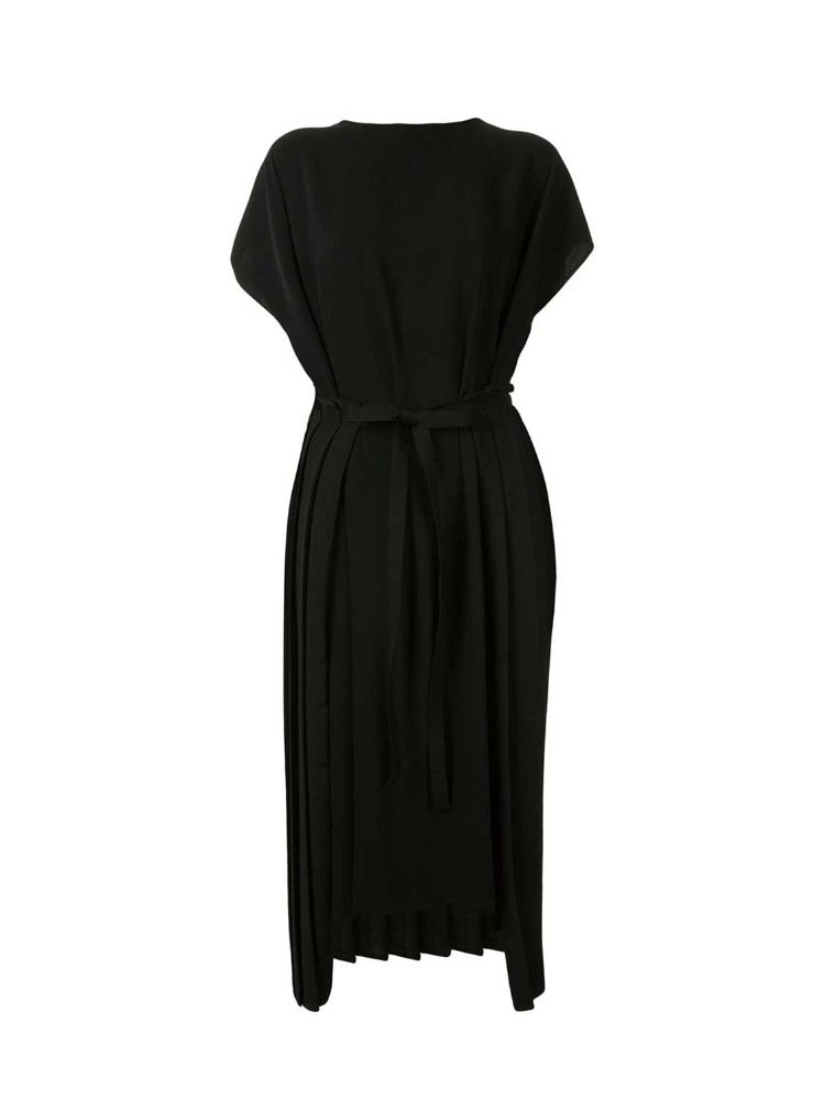 MM6 멀티 플리츠 드레스 BLACK PLEATED BOTTOM DRESS - 아데쿠베