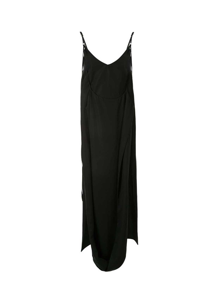 BLACK FLUIDE DOUBLE DRESS  보야로브스카야 블랙 플루이드 더블 드레스 - 아데쿠베