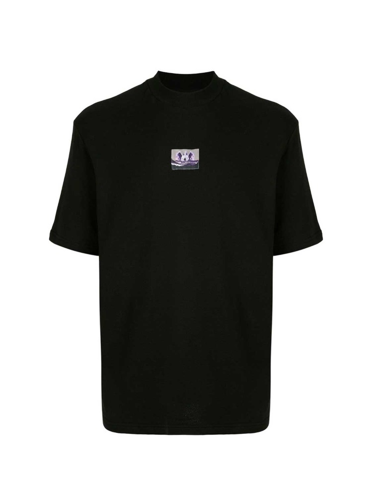 BLACK BASIC T-SHIRT  보라미 비귀에 블랙 베이직 티셔츠 - 아데쿠베