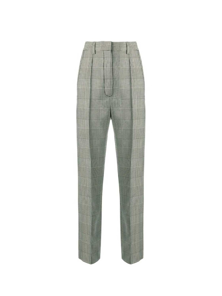 CHECK WOOL TROUSERS  MM6 체크 울 트라우저 - 아데쿠베