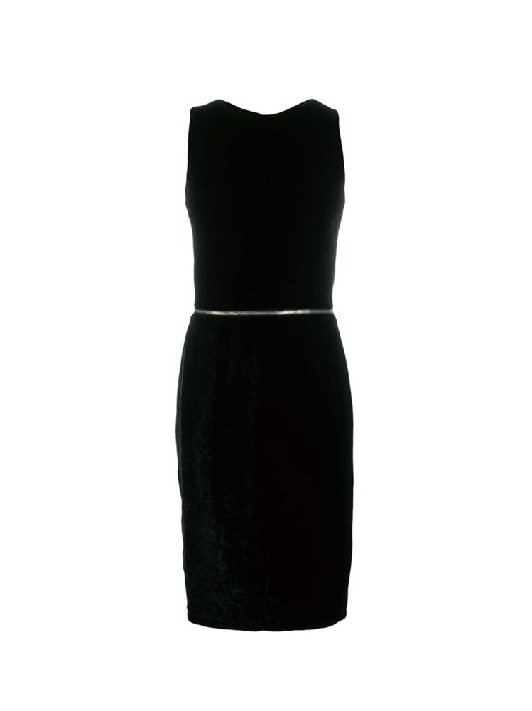 BLACK ZIP OPENABLE DRESS   MM6 블랙 지퍼 오프너블 드레스 - 아데쿠베