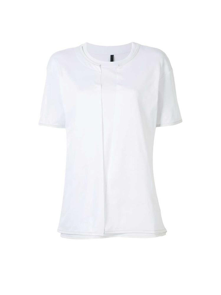WHITE DOUBLE LAYER T-SHIRT  언래블 프로젝트 화이트 더블 레이어 티셔츠 - 아데쿠베