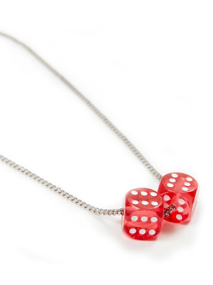 RED DICE NECKLACE  MM6 레드 주사위 목걸이 - 아데쿠베