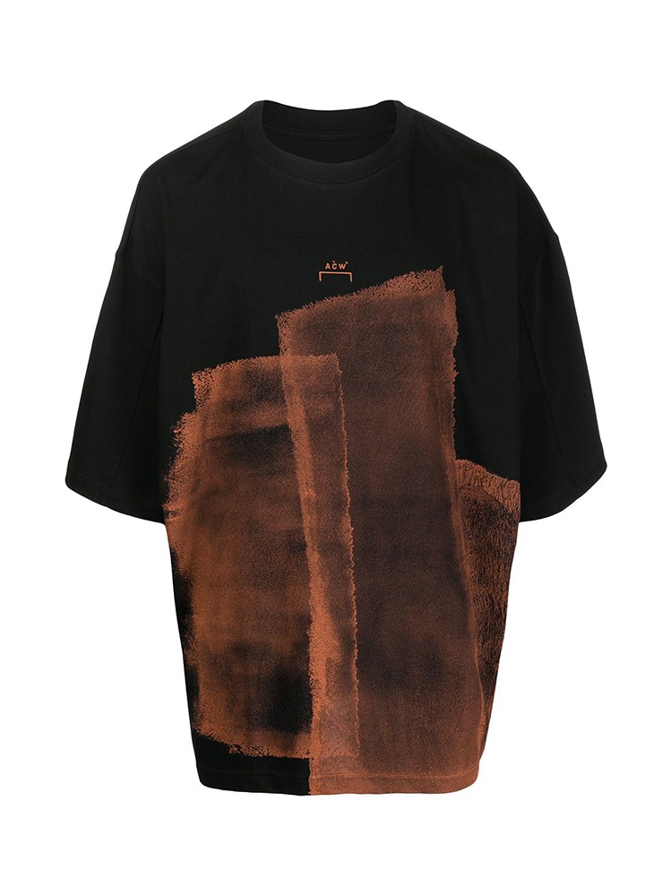 BLACK COLLAGE T-SHIRT  ACW 블랙 남성 티셔츠 - 아데쿠베