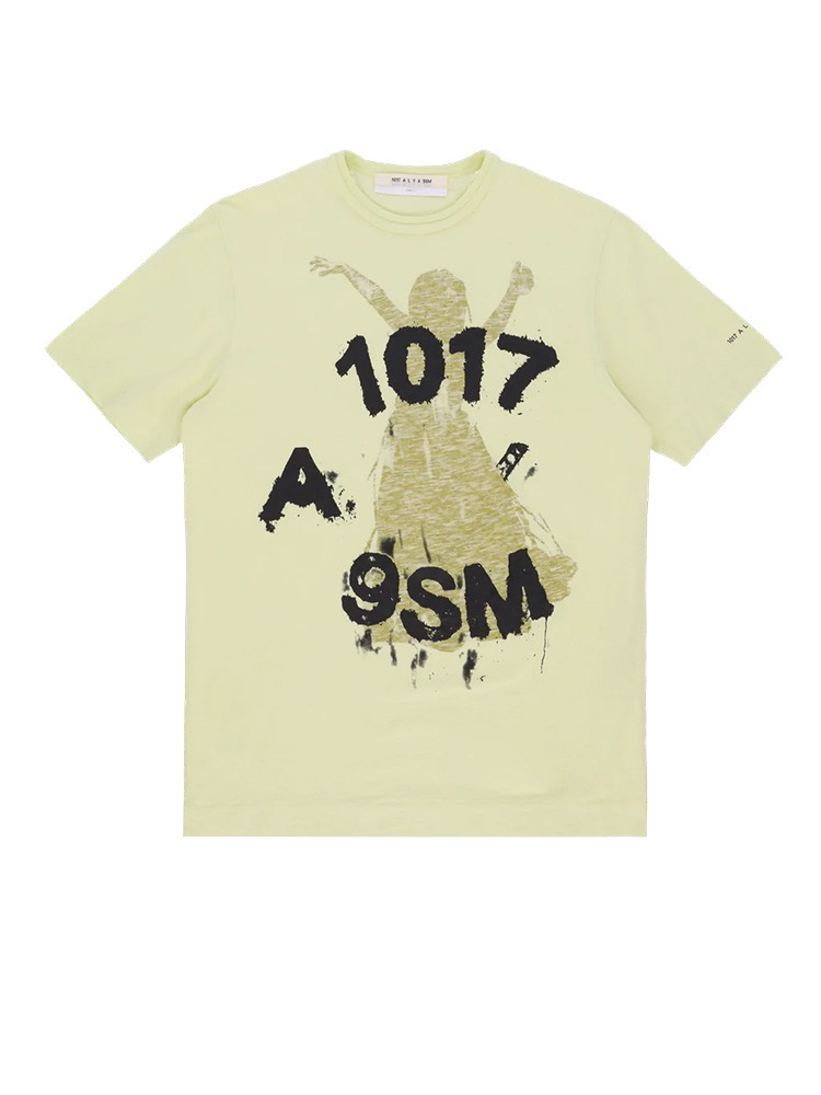 WASHED OUT YELLOW S/S T-SHIRTS  알릭스 워시드 아웃 옐로우 그래픽 티셔츠 - 아데쿠베