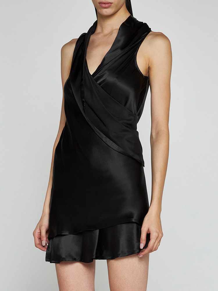 BLACK ANGELIKA DRESS  앤 드뮐미스터 블랙 안젤리카 드레스 - 아데쿠베