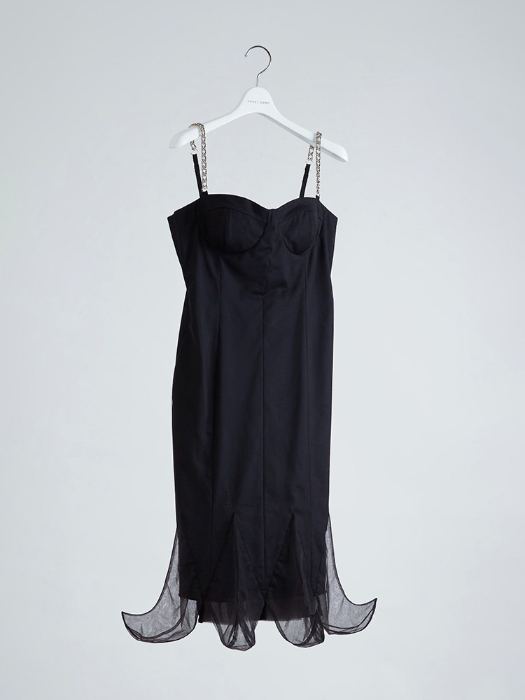 BLACK KUNSTKAMMERIST DRESS  요헤이 오노 블랙 쿤스트카머이스트 드레스 - 아데쿠베