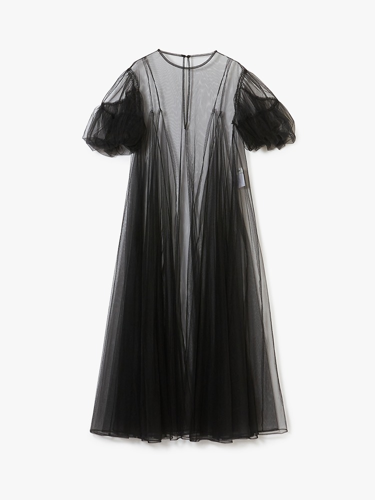 BLACK MESH DRESS  치카 키사다 블랙 메쉬 드레스 - 아데쿠베
