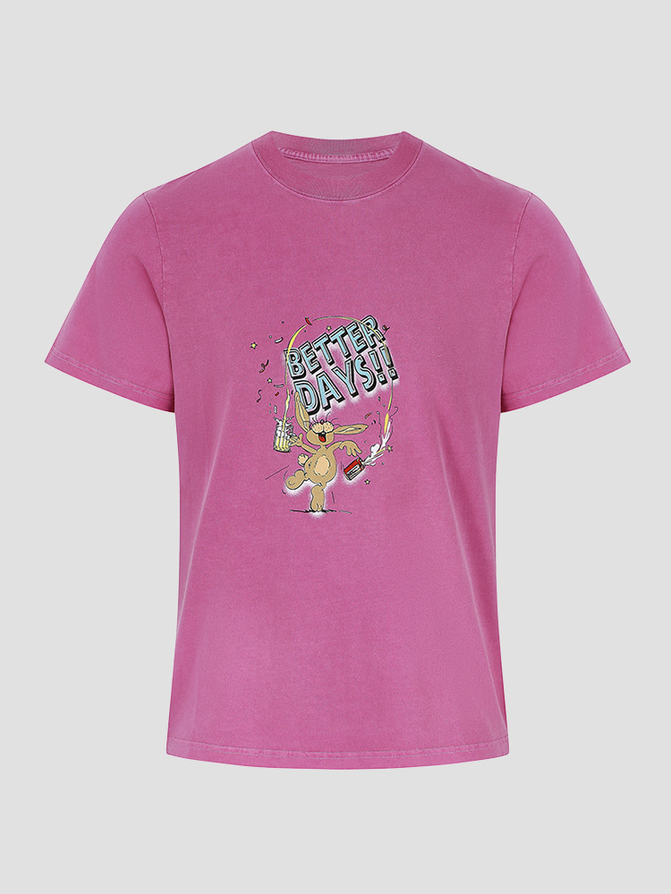 PINK CLASSIC T-SHIRT  마틴 로즈 핑크 클래식 티셔츠 - 아데쿠베