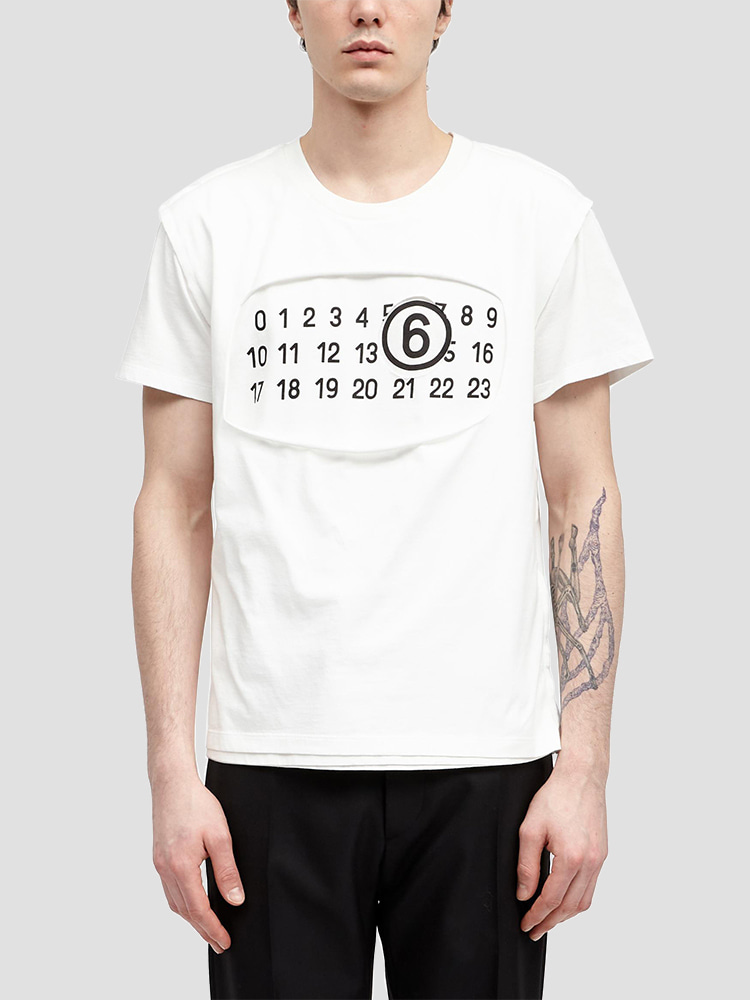 OFF WHITE T-SHIRT  MM6 오프 화이트 티셔츠 - 아데쿠베