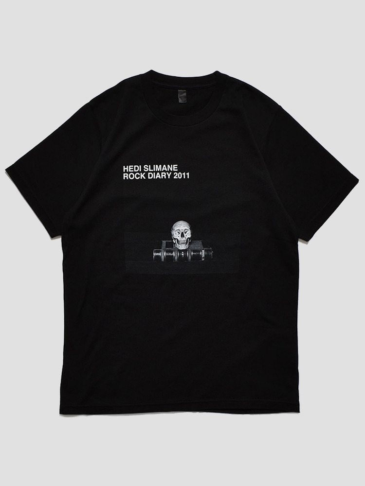[LIMITED EDITION]  BLACK HEDI SLIMANE X STEI-LO ROCK DIARY 2011 T-SHIRT  마인데님 블랙 에디 슬리먼 락 다이어리 티셔츠 - 아데쿠베
