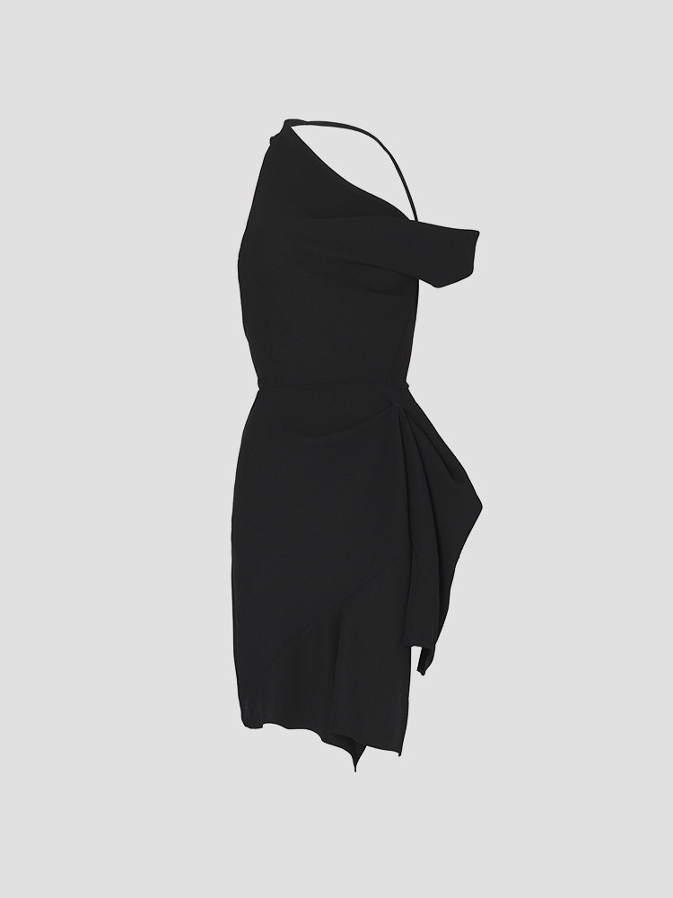 BLACK DOSSIER DRESS  마티체브스키 블랙 도시어 드레스 - 아데쿠베