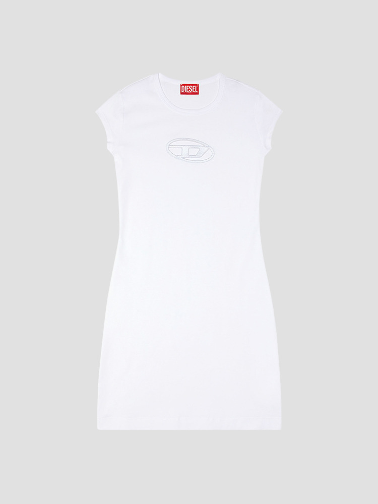 WHITE ANGIEL SHORT DRESS  디젤(DIESEL) 화이트 숏 드레스 - 아데쿠베