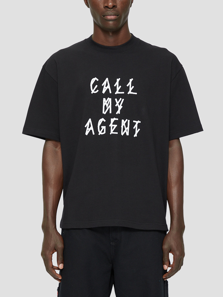 BLACK AGENT T-SHIRT  44 LABEL GROUP 블랙 에이전트 티셔츠 - 아데쿠베