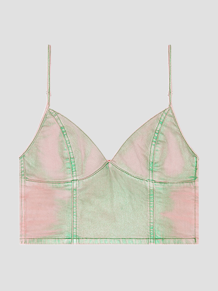 PINK FULVY WASHED EFFECT CAMISOLE  디젤(DIESEL) 핑크 워시드 이펙트 캐미솔 - 아데쿠베