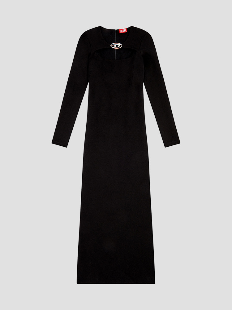 BLACK AMS MILANO KNIT DRESS  디젤(DIESEL) 블랙 밀라노 니트 드레스 - 아데쿠베