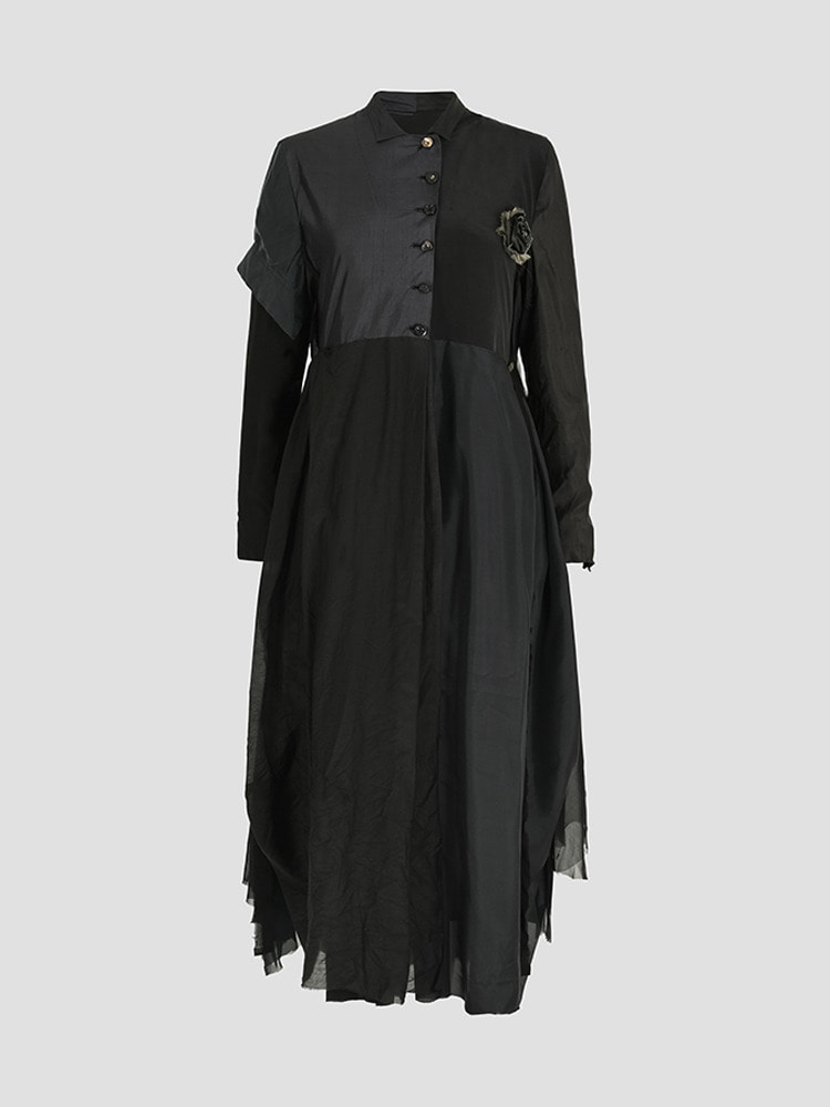 BLACK SHIRT COAT  아키비오 블랙 셔츠 코트 - 아데쿠베