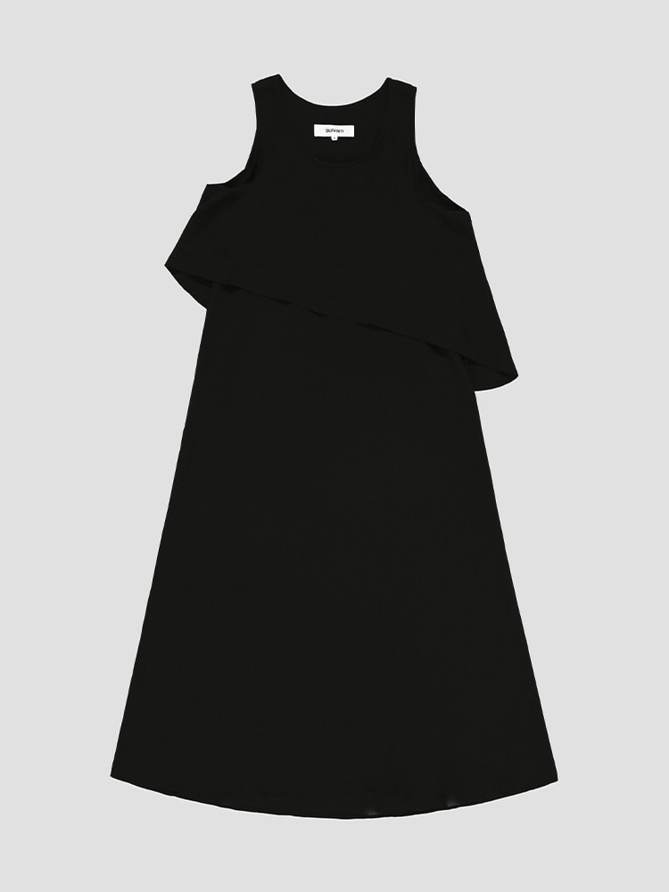 BLACK FLAIR DRESS  설밤 블랙 플레어 드레스 - 아데쿠베